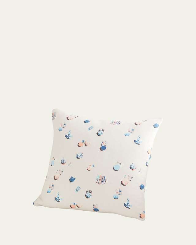 The Beach Scene Pillow